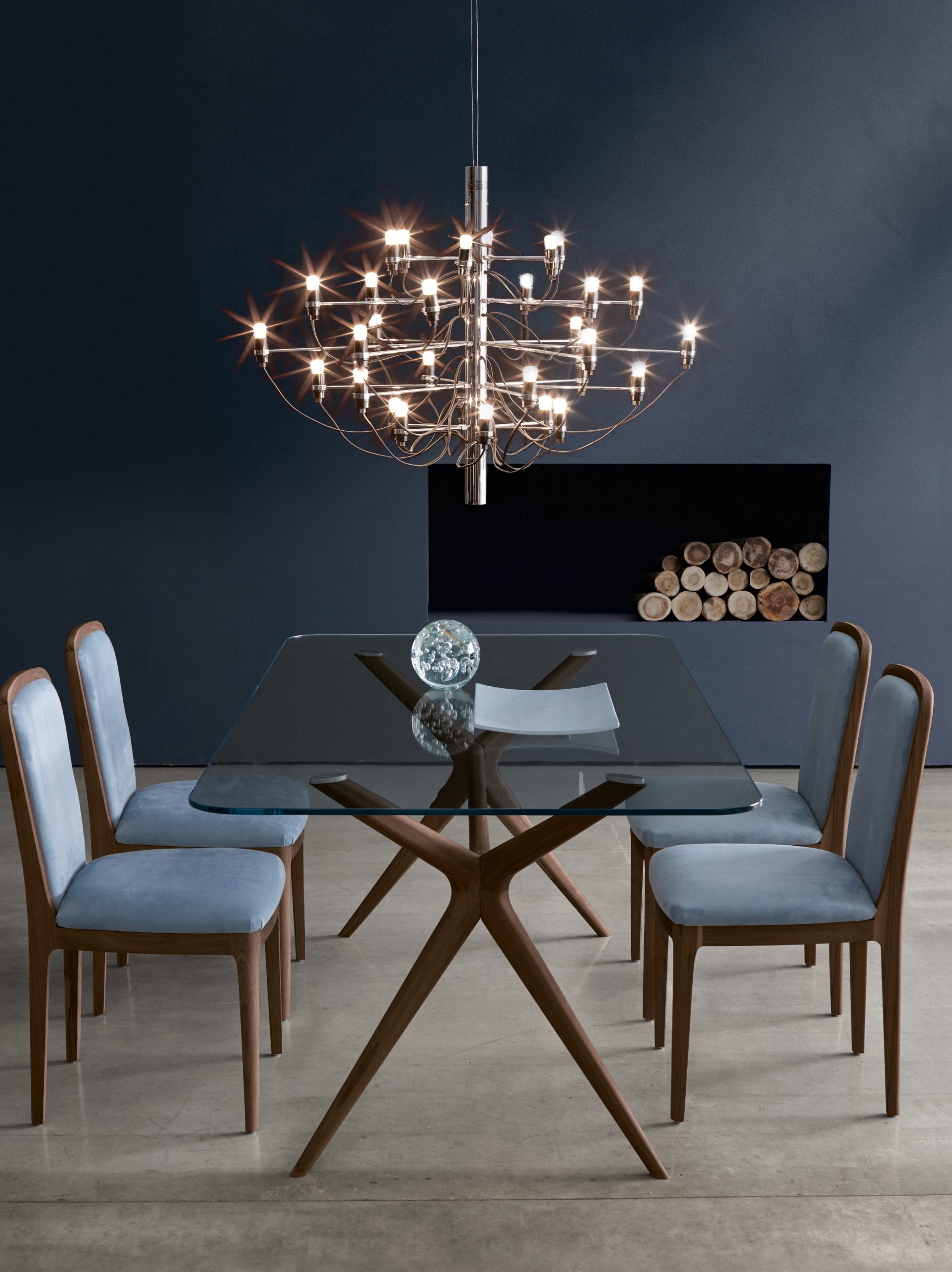 Foster glass table